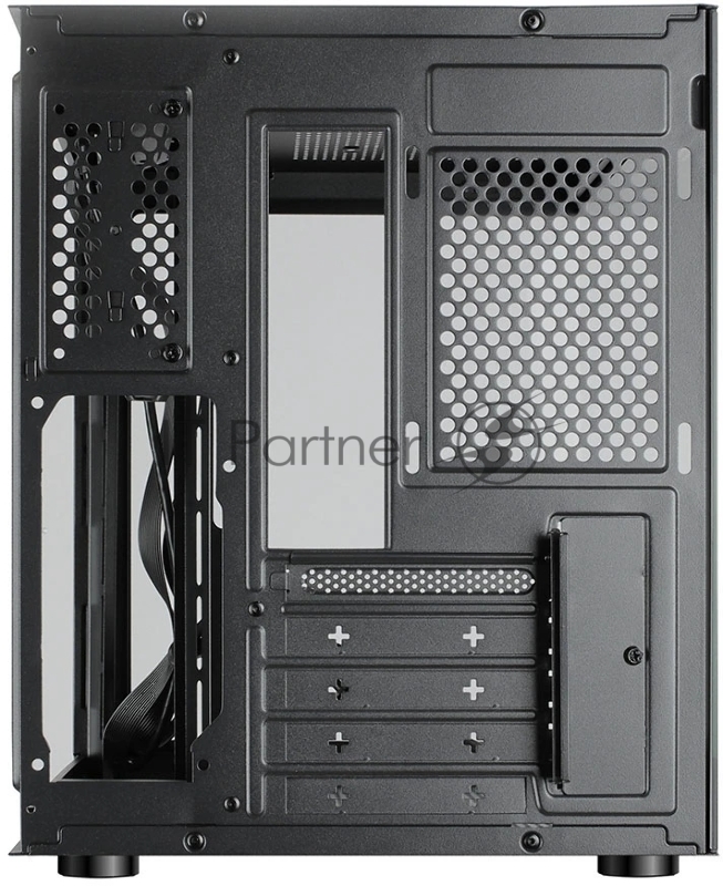 Компьютерный корпус Ginzzu V100 закаленное стекло 1*USB 3.0,1*USB 2.0, AU mATX