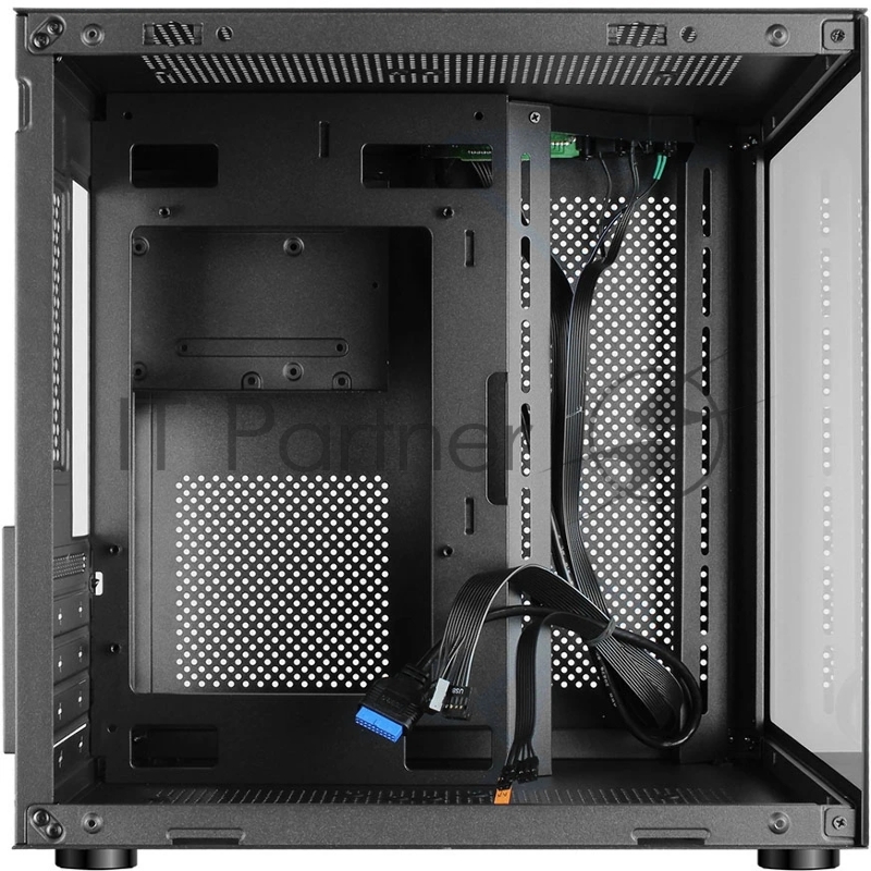 Компьютерный корпус Ginzzu V100 закаленное стекло 1*USB 3.0,1*USB 2.0, AU mATX