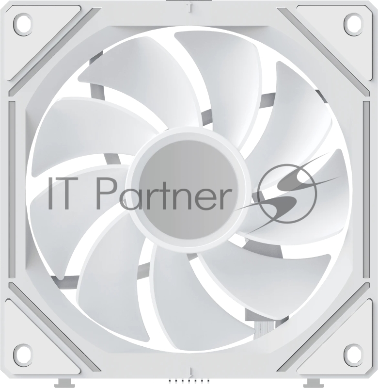 Вентилятор для корпуса Fan Ocypus Gamma F12 UNI WH ARGB REVERSE BLADE 3 IN 1 PWM белый