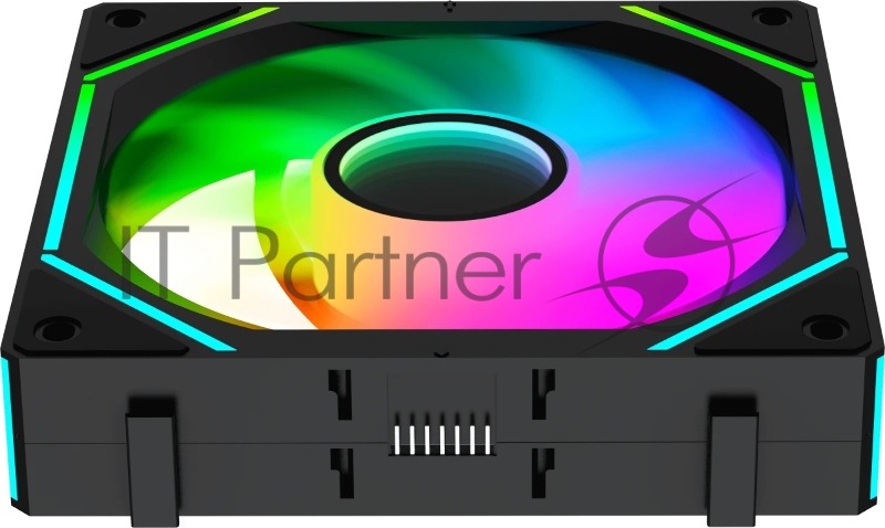 Вентилятор для корпуса Fan Ocypus Gamma F12 UNI BK ARGB REVERSE BLADE 3 IN 1 PWM черный