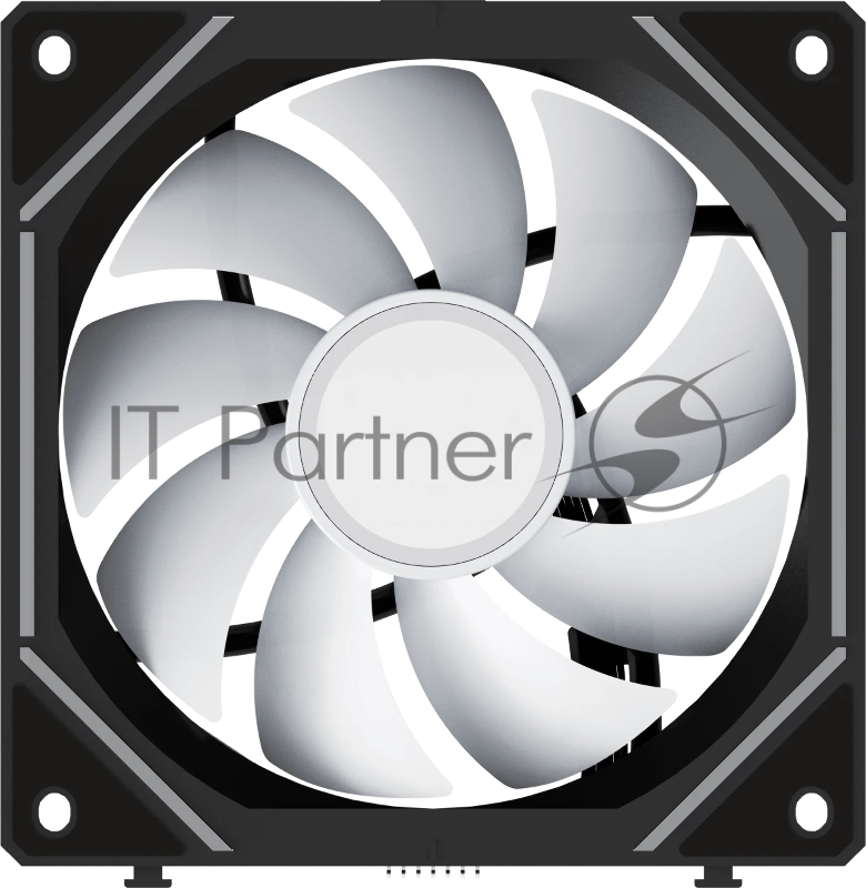 Вентилятор для корпуса Fan Ocypus Gamma F12 UNI BK ARGB 3 IN 1 PWM черный