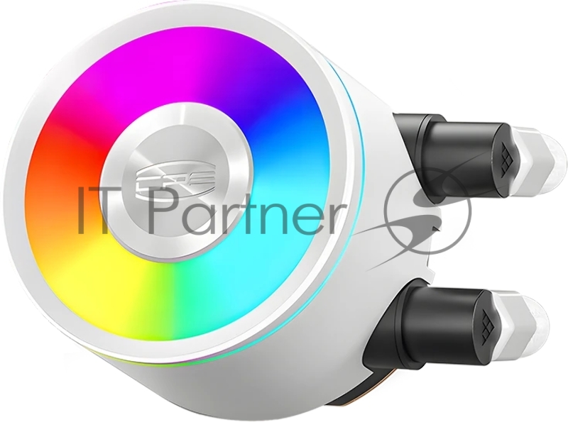 Система охлаждения Water Cooling System PCCooler DA360 Pro ARGB WH (300W, 360mm, White, ARGB/ Fans: 3x120mm, 75.8CFM, 33.7dBA, 2200RPM/ Pump height 57mm, 28dBA, 3000RPM, Rad thickness 27mm/ S: 1851, 1700, 1200, 20XX, 115X, AM5, AM4)