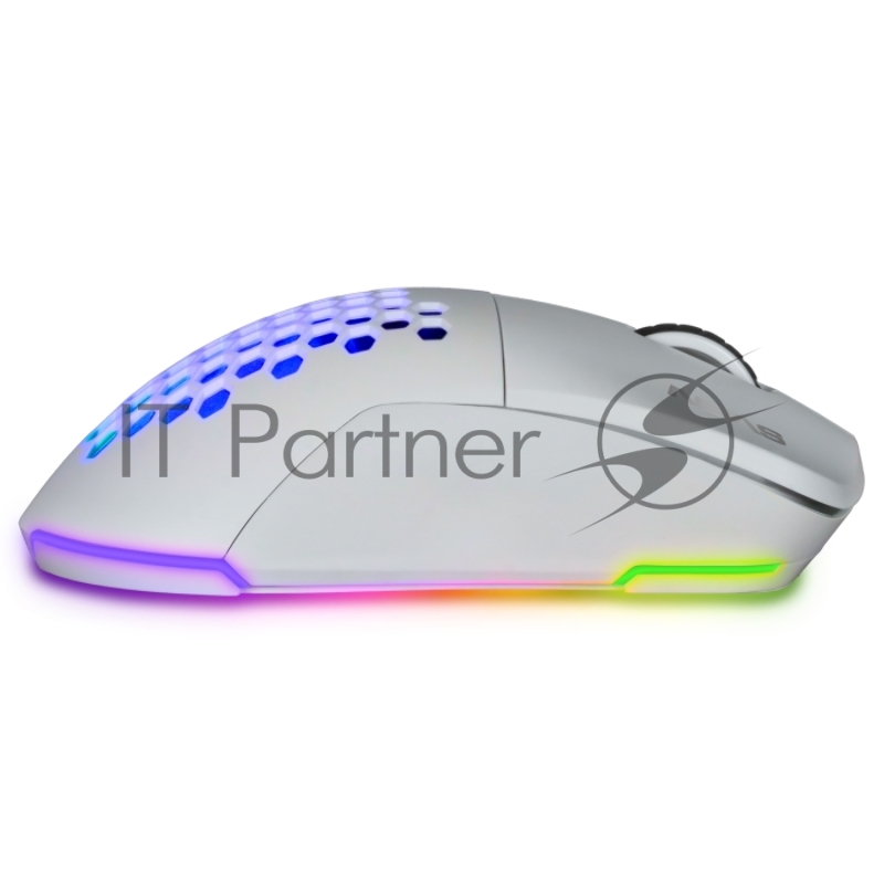 Мышь беспроводная SVEN RX-G980W белая (6+1кл. 50-26000 DPI, ПО, RGB-подсветка, игров. упак)