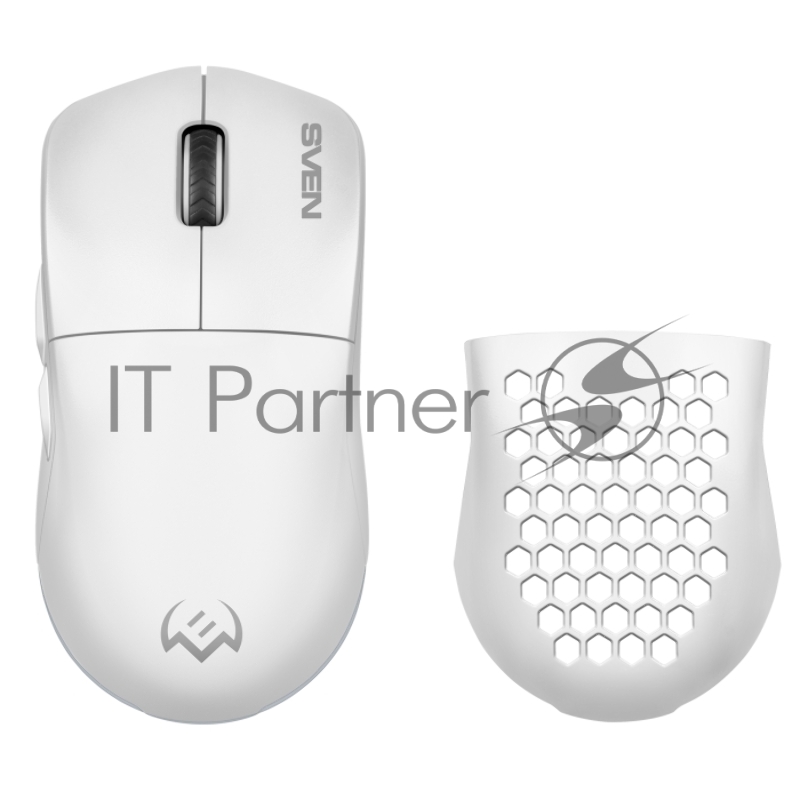 Мышь беспроводная SVEN RX-G980W белая (6+1кл. 50-26000 DPI, ПО, RGB-подсветка, игров. упак)