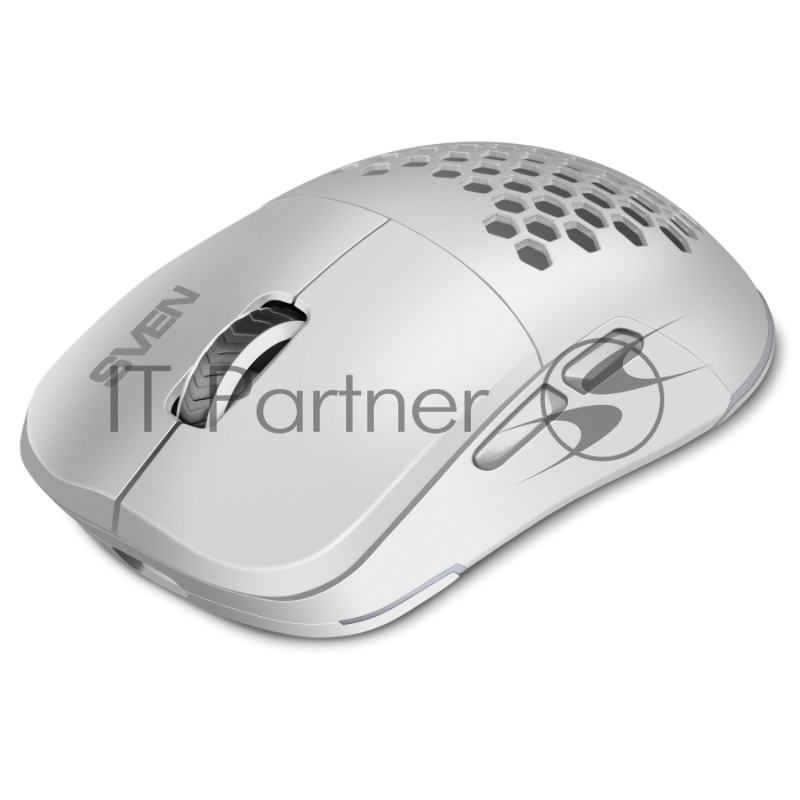 Мышь беспроводная SVEN RX-G980W белая (6+1кл. 50-26000 DPI, ПО, RGB-подсветка, игров. упак)
