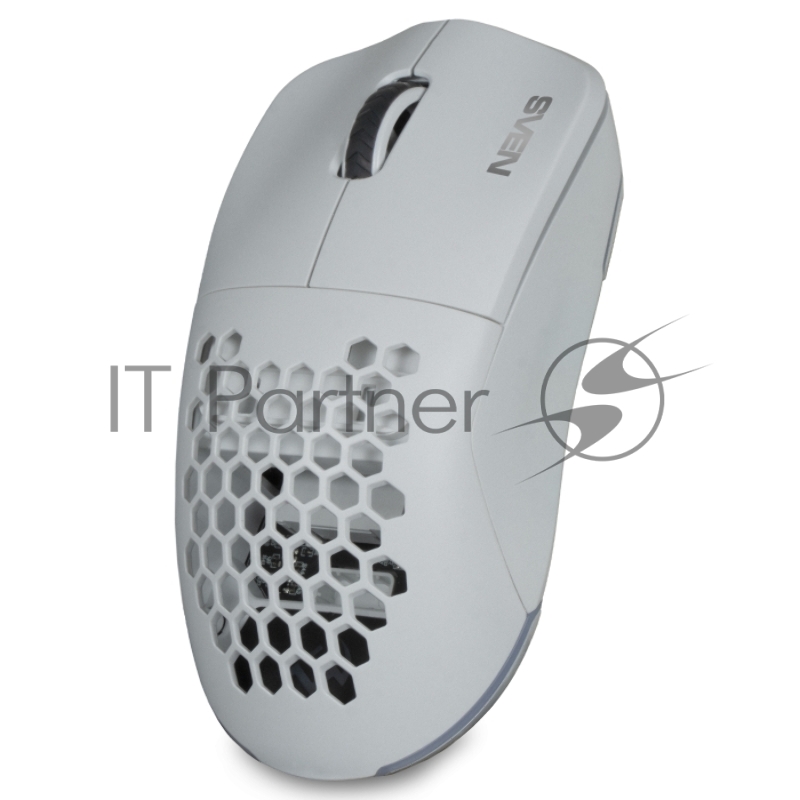 Мышь беспроводная SVEN RX-G980W белая (6+1кл. 50-26000 DPI, ПО, RGB-подсветка, игров. упак)