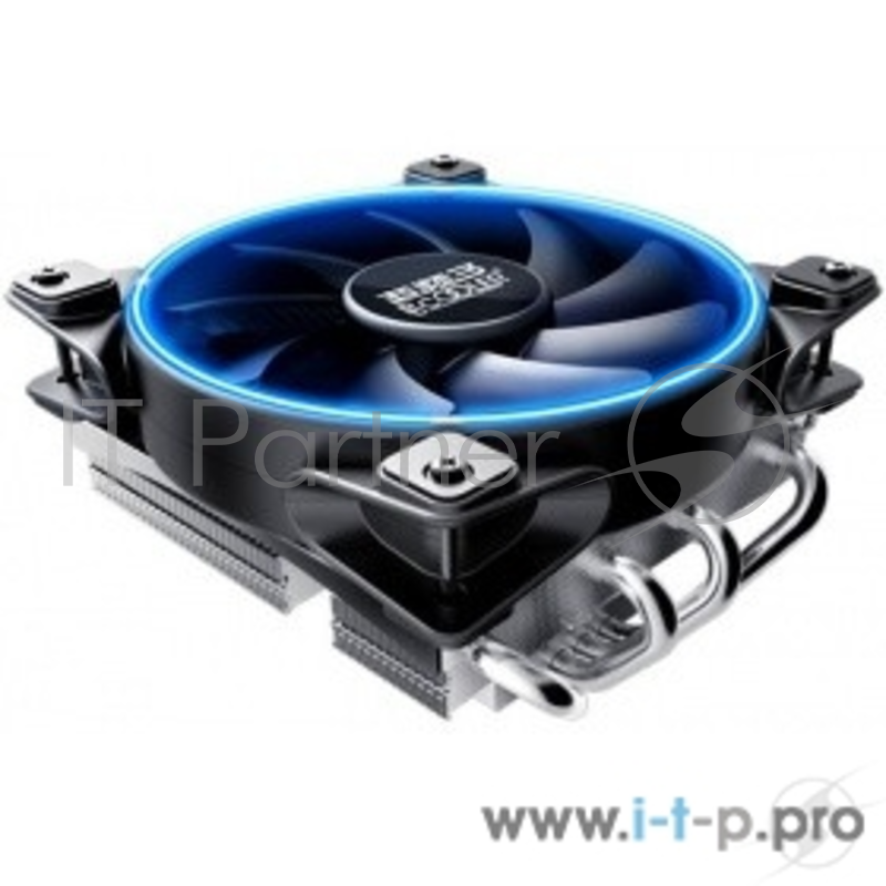 Кулер PCCooler GI-46U CORONA B LGA/115X/775/AM4/3/3+/AM2/2+/F (30 шт/кор, TDP 125W, 120mm PWM SilentPro Blue LED FAN, 4 тепловые трубки 6мм, 1000-1800RPM, 26,5dBa)