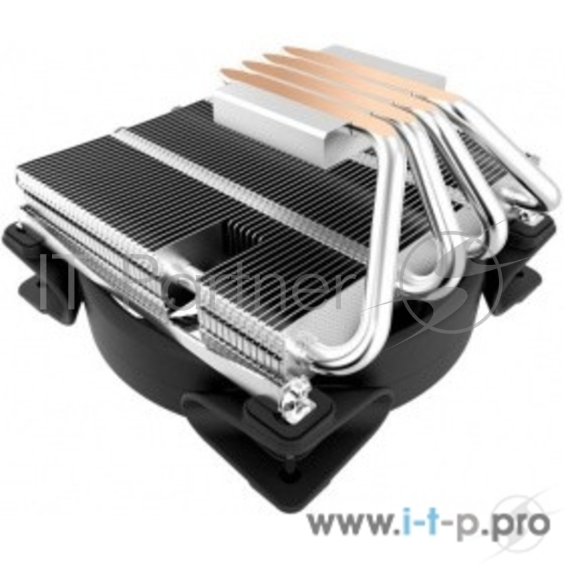 Кулер PCCooler GI-46U CORONA B LGA/115X/775/AM4/3/3+/AM2/2+/F (30 шт/кор, TDP 125W, 120mm PWM SilentPro Blue LED FAN, 4 тепловые трубки 6мм, 1000-1800RPM, 26,5dBa)