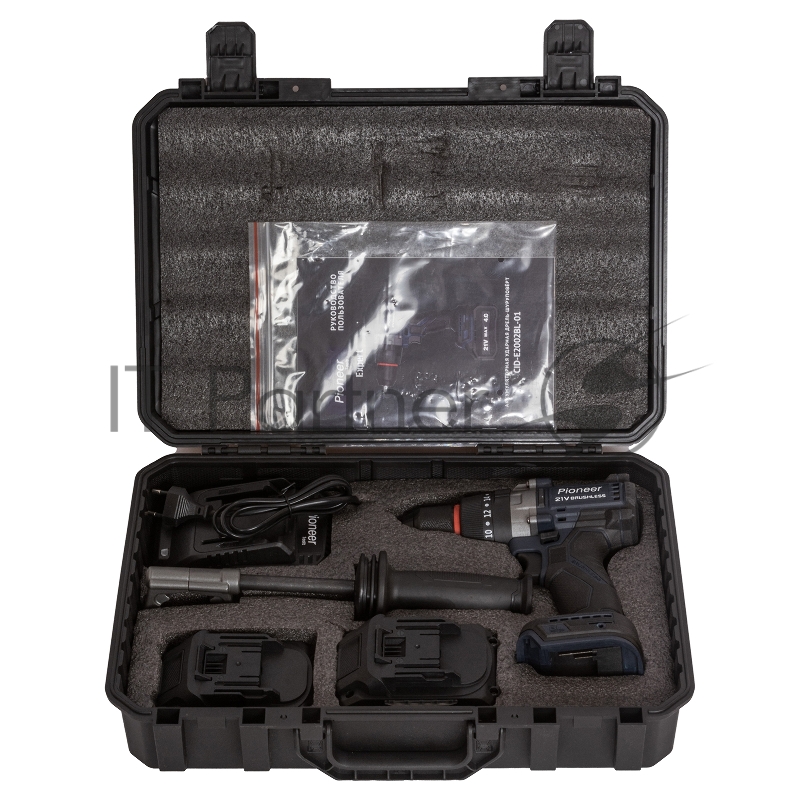 Дрель-шуруповерт аккумуляторная Pioneer CID-E2002BL-01