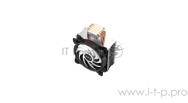 Кулер PCCooler GI-D56V HALO RGB LGA2066/2011/1366/115x/775/AM4 (12 шт/кор, TDP 160W, 120mm PWM VortexPro RGB FAN, 5 тепловых трубок 6мм, 1000-2000RPM, 29.1dBa)