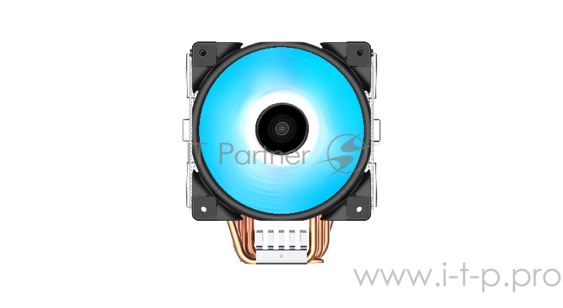 Кулер PCCooler GI-D56V HALO RGB LGA2066/2011/1366/115x/775/AM4 (12 шт/кор, TDP 160W, 120mm PWM VortexPro RGB FAN, 5 тепловых трубок 6мм, 1000-2000RPM, 29.1dBa)