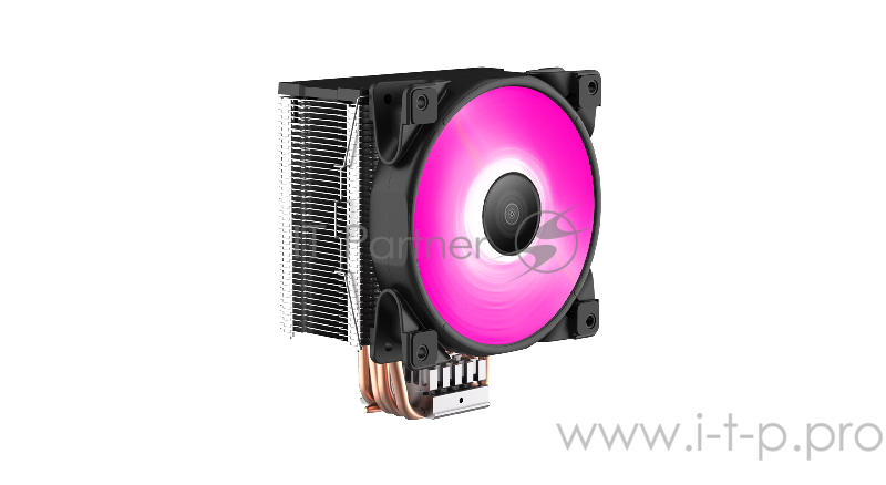 Кулер PCCooler GI-D56V HALO RGB LGA2066/2011/1366/115x/775/AM4 (12 шт/кор, TDP 160W, 120mm PWM VortexPro RGB FAN, 5 тепловых трубок 6мм, 1000-2000RPM, 29.1dBa)