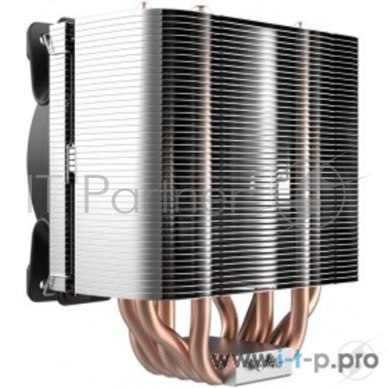 Кулер PCCooler GI-H58U CORONA B LGA2066/2011/1366/115X/775/AM4 (10 шт/кор, TDP 240W, 120mm PWM SilentPro Blue LED FAN, 5 тепловых трубок 8мм, 1000-1800RPM, 26,5dBa)