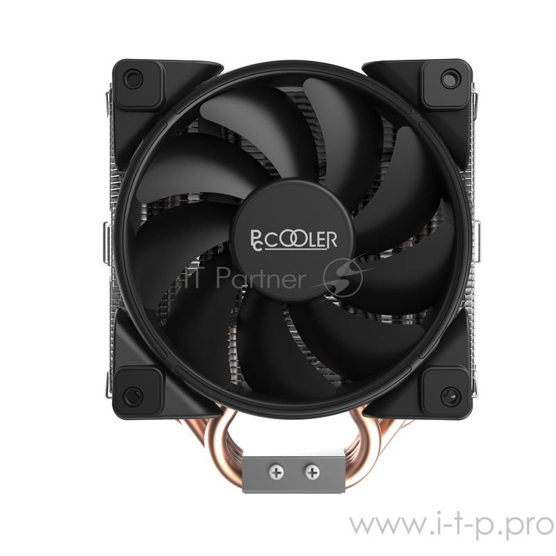 Кулер PCCooler GI-H58U CORONA R LGA2066/2011/1366/115X/775/AM4 (10 шт/кор, TDP 240W, 120mm PWM SilentPro Red LED FAN, 5 тепловых трубок 8мм, 1000-1800RPM, 26,5dBa)