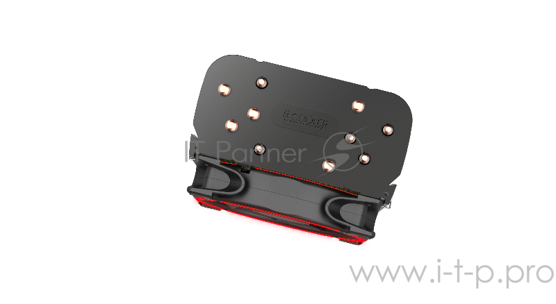 Кулер PCCooler GI-H58UB CORONA R LGA2066/2011/1366/115X/775/AM4 (10 шт/кор, TDP 240W, 120mm PWM SilentPro Red LED FAN, 5 тепловых трубок 8мм, 1000-1800RPM, 26,5dBa)