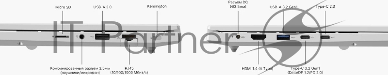 Ноутбук Maibenben M16B-iN15UM 16 WUXGA IPS, Intel N150, 8Gb, 256Gb SSD, Linux, серебристый