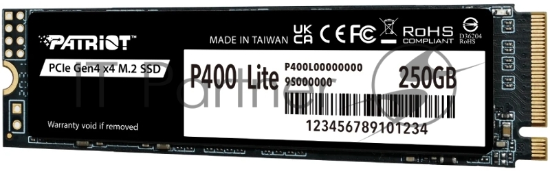 Накопитель SSD M.2 2280 PCIE 250GB P400 Lite PATRIOT P400LP250GM28H