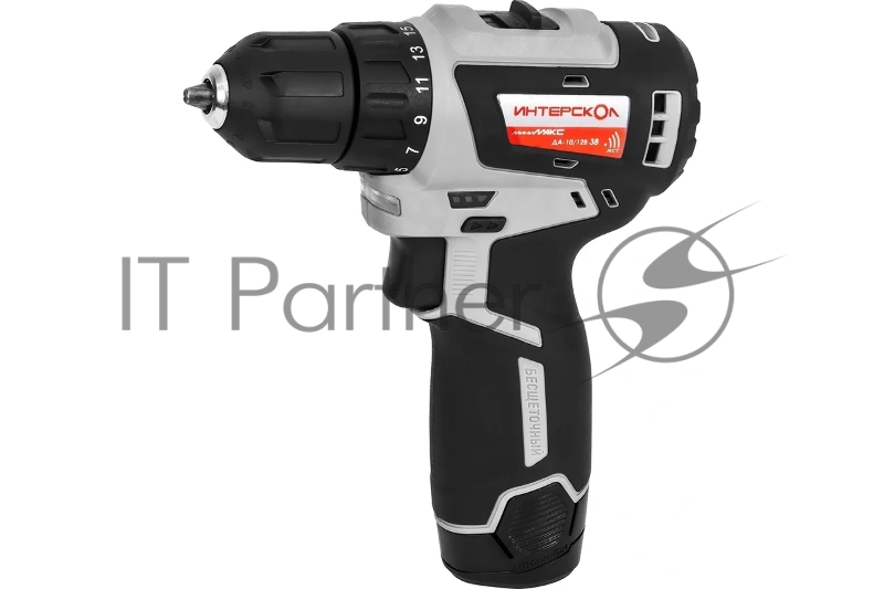 Дрель-шуруповерт Интерскол ДА-10/12В 38 аккум. патрон:быстрозажимной (кейс в комплекте) (757.2.2.46)