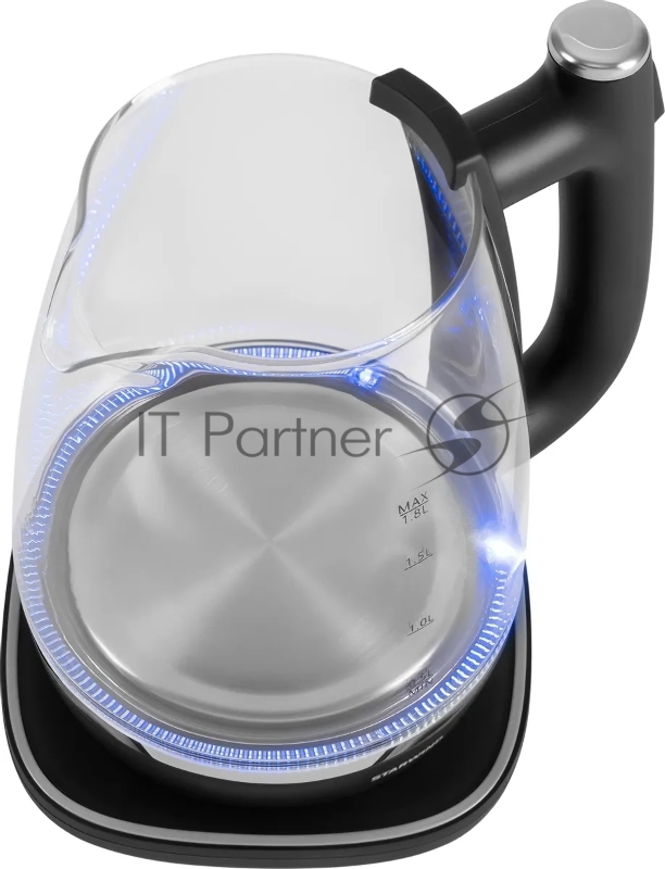 Чайник электрический Starwind SKG4041 1.8л. 1800Вт черный корпус: стекло