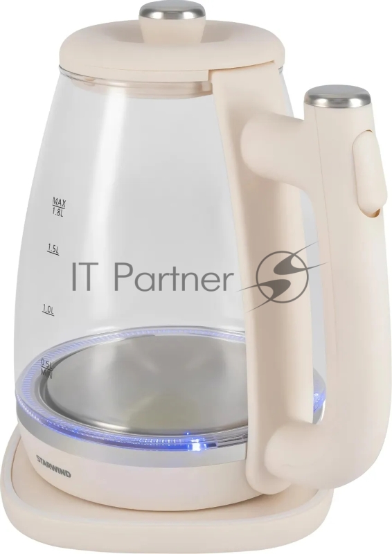 Чайник электрический Starwind SKG4042 1.8л. 1800Вт слоновая кость корпус: стекло