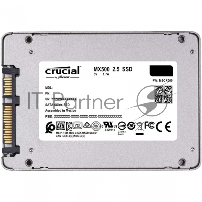 накопитель Crucial SSD MX500 250GB CT250MX500SSD1N {SATA3}