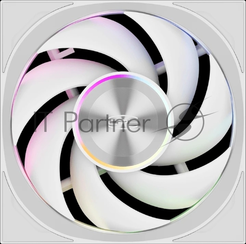 Кулер для корпуса/ Case Cooler PCCooler F7 X120 ARGB WH (120x120x28mm, 4-pin PWM, ARGB, 83CFM, 33.1dBA, 3000RPM, White)