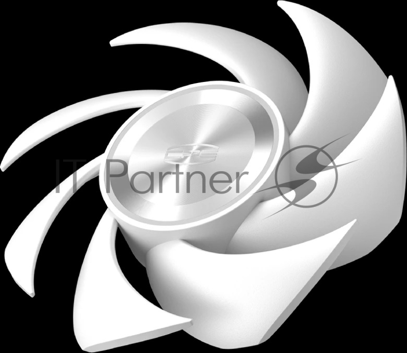 Кулер для корпуса/ Case Cooler PCCooler F7 X120 ARGB WH (120x120x28mm, 4-pin PWM, ARGB, 83CFM, 33.1dBA, 3000RPM, White)