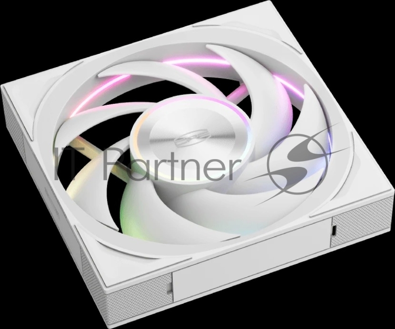 Кулер для корпуса/ Case Cooler PCCooler F7 X120 ARGB WH (120x120x28mm, 4-pin PWM, ARGB, 83CFM, 33.1dBA, 3000RPM, White)