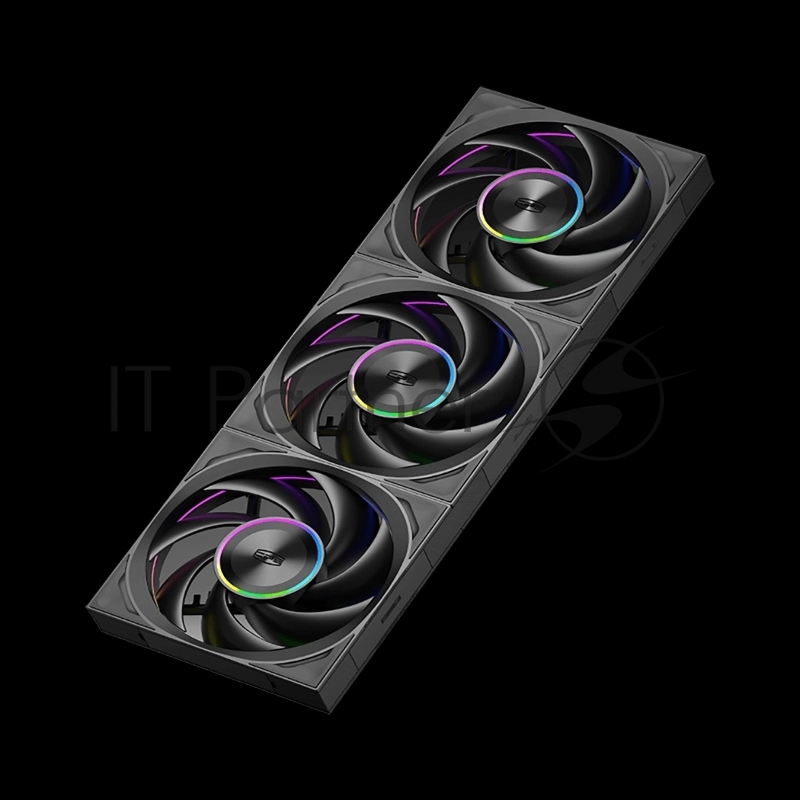 Кулер для корпуса/ Case Cooler PCCooler F7 X120 ARGB BK (120x120x28mm, 4-pin PWM, ARGB, 83CFM, 33.1dBA, 3000RPM, Black)