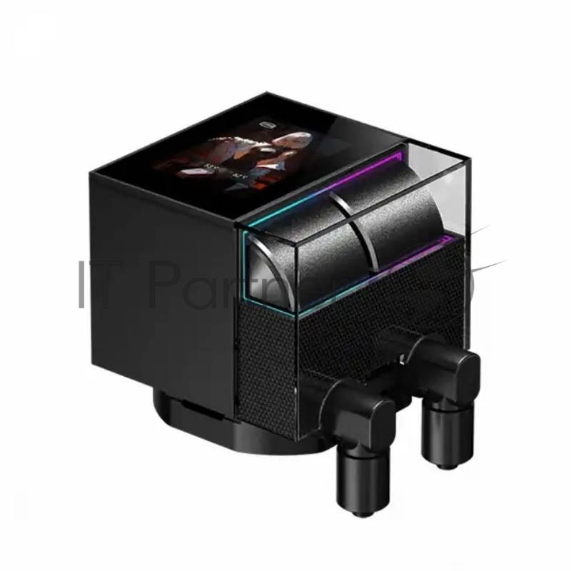 Система охлаждения Water Cooling System PCCooler DS360 Display BK (310W, 360mm, LED, Black, ARGB Pump/ Fans: 3x120mm, 90.56CFM, 39.8dBA, 2500RPM/ Pump height 65mm, 15dBA, 2600RPM, Rad thickness 27mm/ S: 1851, 1700, 1200, 115X, AM5, AM4)