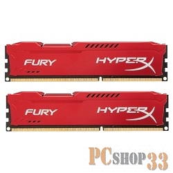 Модуль памяти 2x8ГБ DDR3 SDRAM Kingston HyperX FURY HX316C10FRK2/16 (PC12800, 1600МГц, CL10)