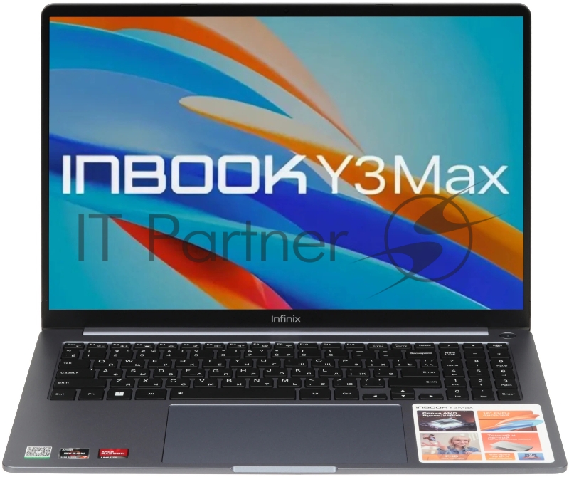 Ноутбук Infinix Inbook Y3 MAX YL61A5 16 IPS/AMD R7 5825U/16GB/512GB/W11H/Grey