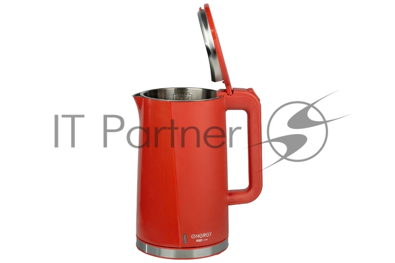 Чайник ENERGY E-208 (1,7 л) красный, двойной корпус