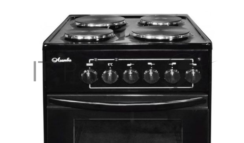 Плита электрическая Лысьва ЭП 401 СТ черный, конфорок 4 электрических, духовка 57 л, 50 см x 84 см x 60 см (без крышки)