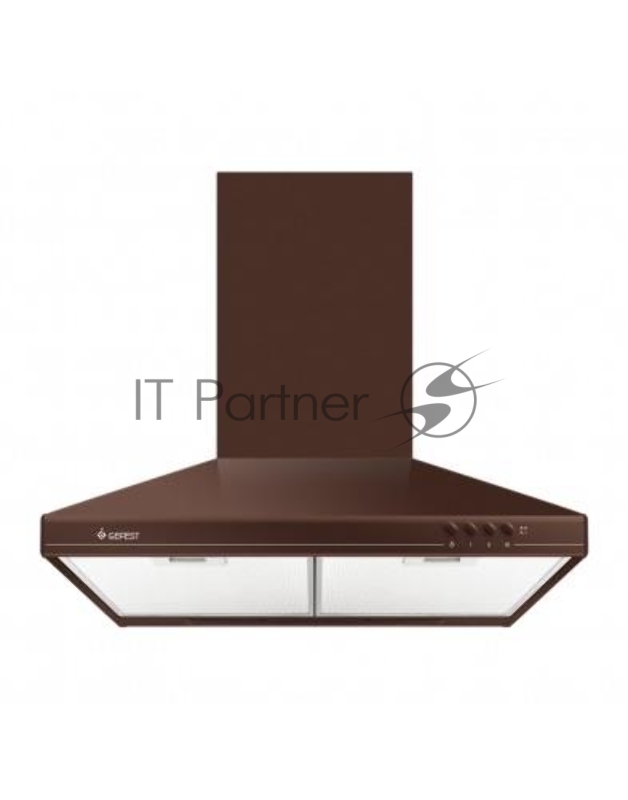 Вытяжка каминная Gefest ВО 10 К47 коричневый, 60 см, 300 куб. м/ч, 75 дБ