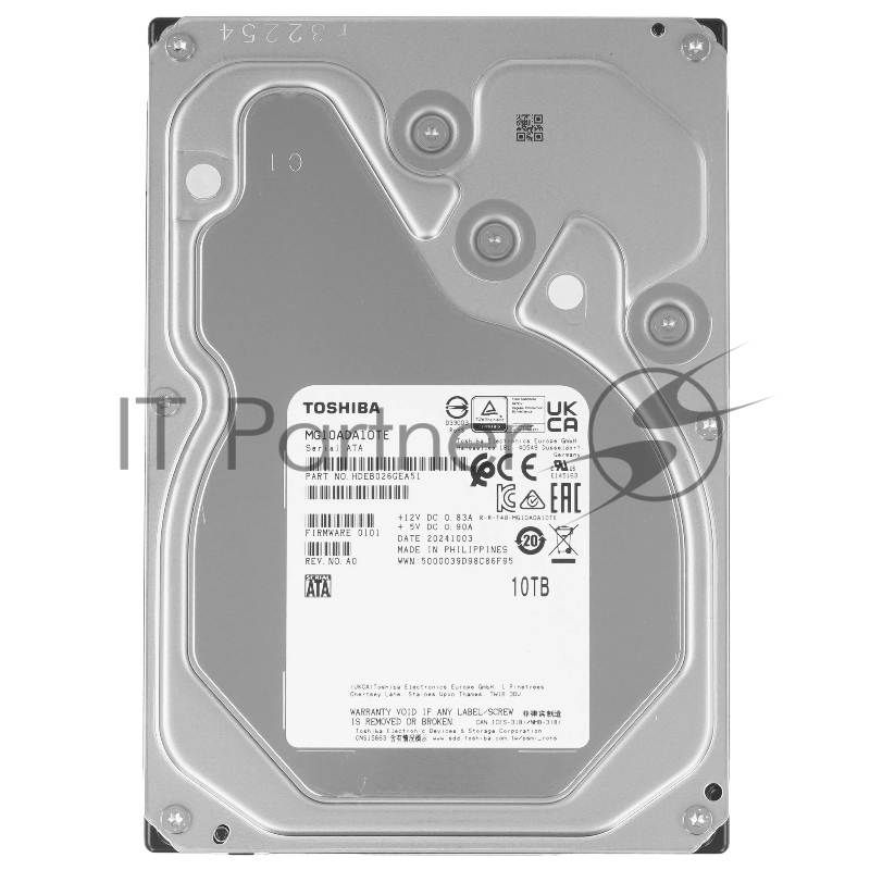 Жесткий диск Toshiba MG10, 10TB Series 3,5, SAS Server 7200 12Gbit/s 512Mb