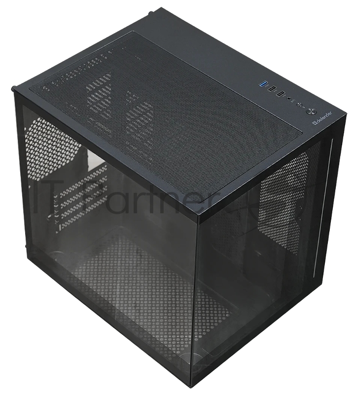 Корпус компьютерный NovaCube черный,mATX,3fan,switchM/BSynс DEFENDER