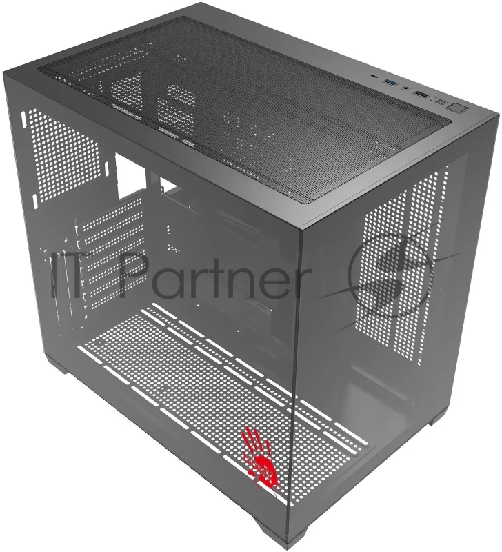 Корпус Bloody CC-122 черный без БП ATX 10x120mm 1xUSB2.0 1xUSB3.0 audio