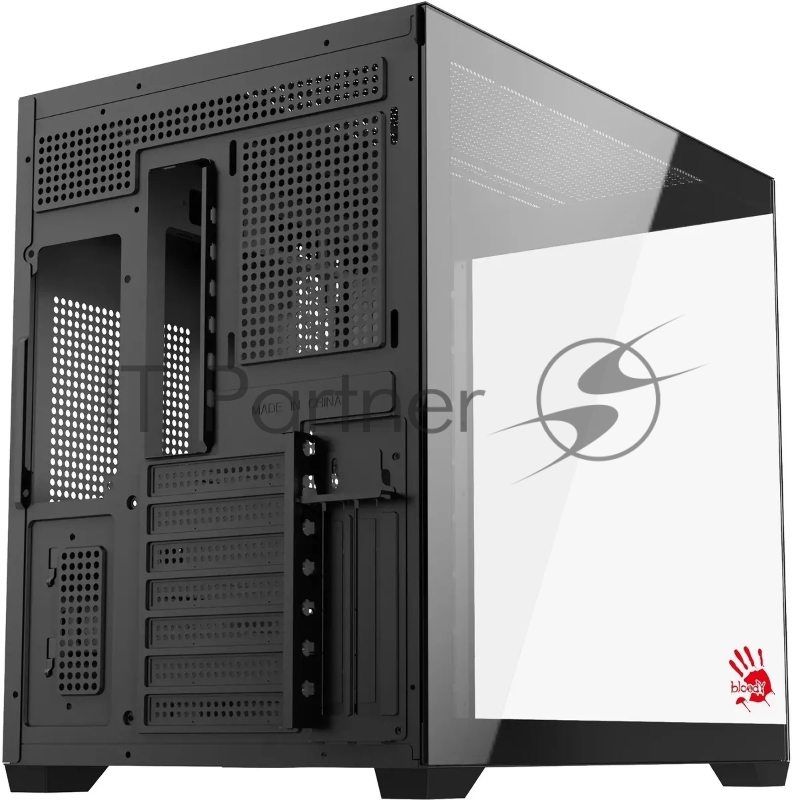 Корпус Bloody CC-122 черный без БП ATX 10x120mm 1xUSB2.0 1xUSB3.0 audio