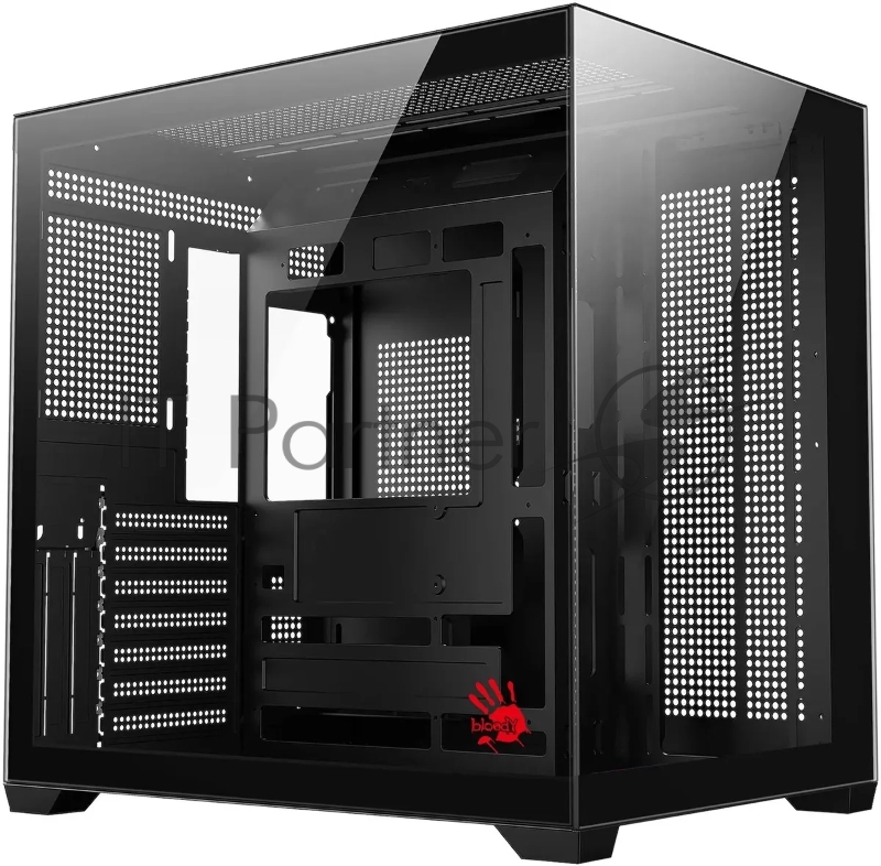 Корпус Bloody CC-122 черный без БП ATX 10x120mm 1xUSB2.0 1xUSB3.0 audio