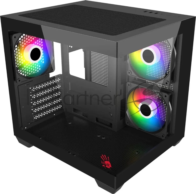 Корпус Bloody CC-121 черный без БП mATX 7x120mm 1xUSB2.0 1xUSB3.0 audio