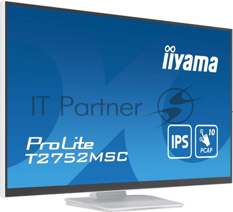 Монитор Iiyama 27 ProLite T2752MSC-W1 белый IPS LED 5ms 16:9 HDMI M/M матовая 1000:1 400cd 178гр/178гр 1920x1080 60Hz DP FHD USB Touch 6.7кг