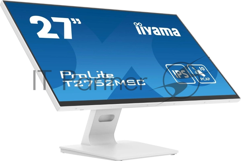 Монитор Iiyama 27 ProLite T2752MSC-W1 белый IPS LED 5ms 16:9 HDMI M/M матовая 1000:1 400cd 178гр/178гр 1920x1080 60Hz DP FHD USB Touch 6.7кг