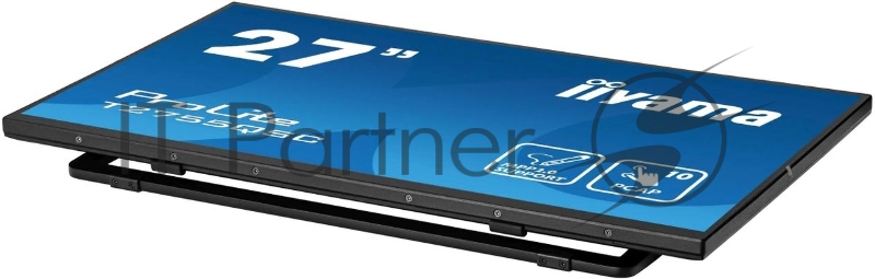 Монитор 27 Iiyama ProLite T2755QSC-B1 IPS 2560x1440, 75 Гц, 5 мс, 16:9, 400 кд/м², HDMI, DP, 3.5 Jack, USB Hub (2x USB 3.0), динамики (2x1 Вт), сенсорный экран, черный