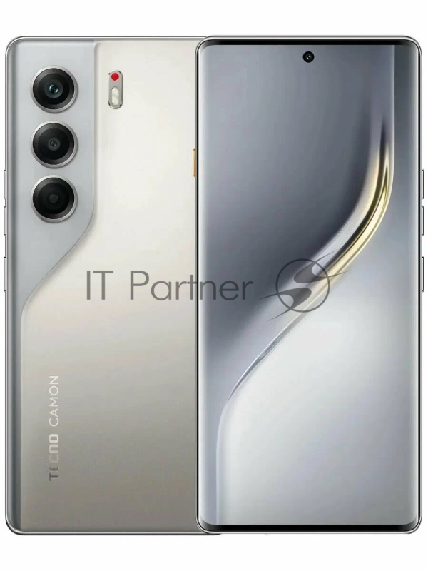 Смартфон Tecno Camon 40 Pro 5G 256Gb 12Gb титановый моноблок 3G 4G 6.78 1080x2436 Android 15 50Mpix 802.11 a/b/g/n/ac/ax NFC GPS GSM900/1800 GSM1900 Protect