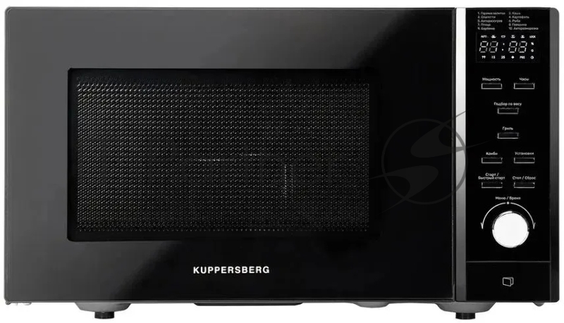 Отдельностоящая микроволновая печь Kuppersberg TMW 230 Bобъем 23лмощность 900вт, мощность гриля 1000вт10 уровней мощности9 автоматических программцвет черный