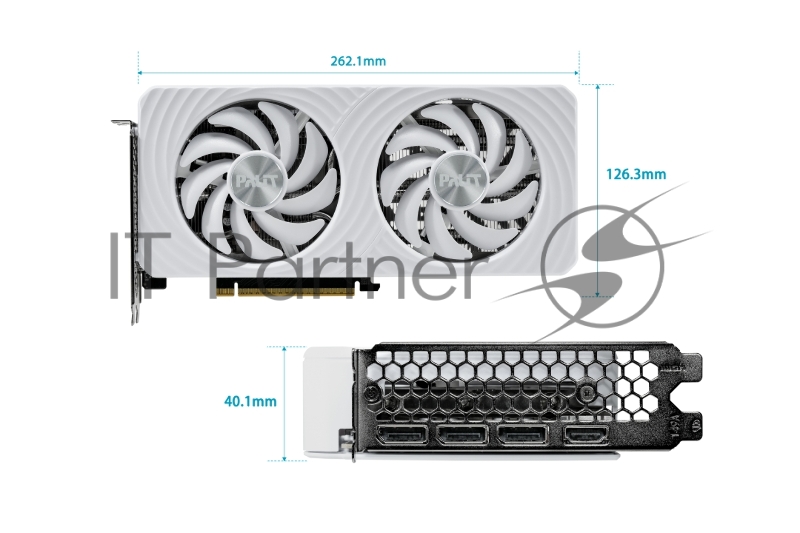 Видеокарта Palit RTX5060Ti WHITE OC 16GB
