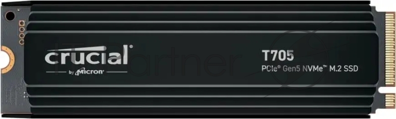 Твердотельный накопитель SSD Crucial T705 1TB PCIe Gen5 NVMe M.2 SSD with heatsink CT1000T705SSD5