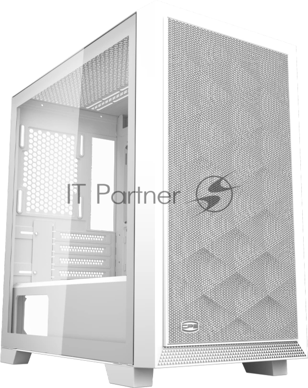 Корпус без блока питания PCCooler C3D310 WH, Mini-Tower, TG, Mesh, no fans, 2xUSB-A 3.0, mATX, mITX White