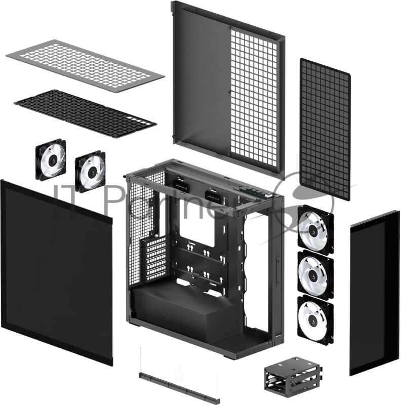 Компьютерный корпус Arctic Cooling ARCTIC Xtender (Mirror Black) арт. ACPCC00018A